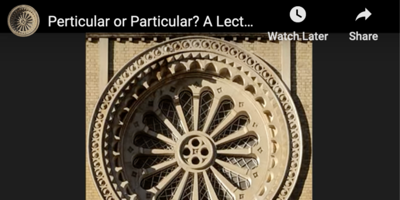 5. Perticular or Particular? A Lecture by William H. Brackney